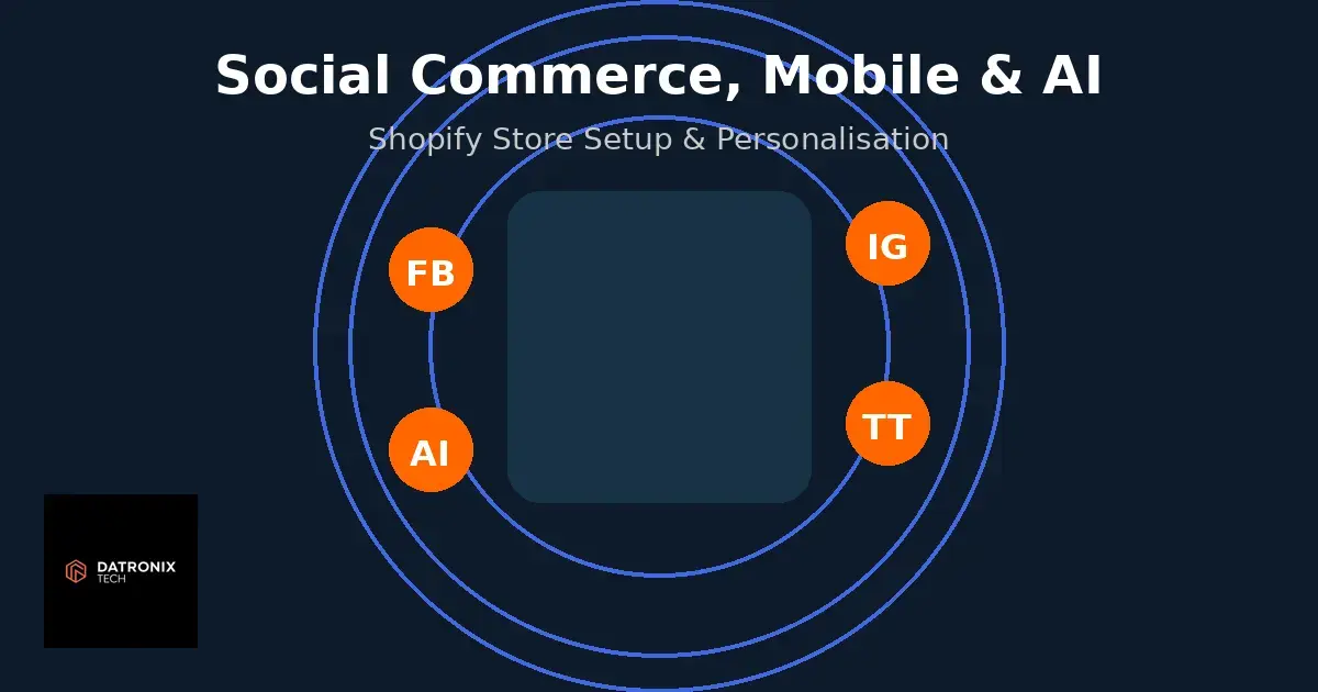 Shopify Store Setup: Integrating Social Commerce, Mobile Optimisation and AI Personalisation