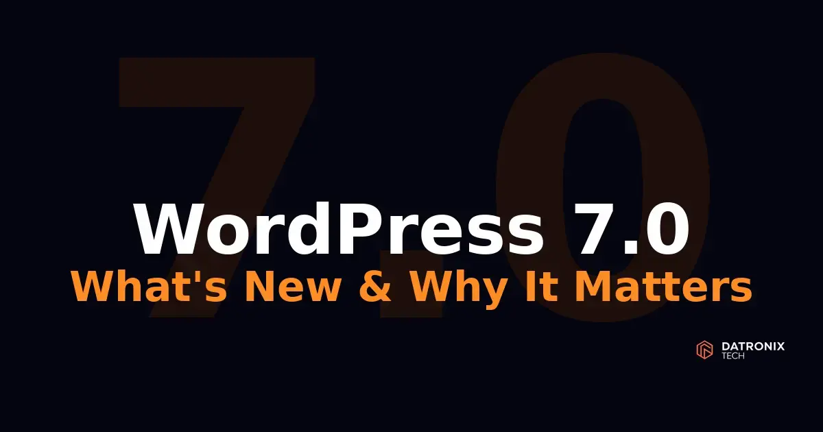 WordPress 7.0 - What’s New & Why It Matters
