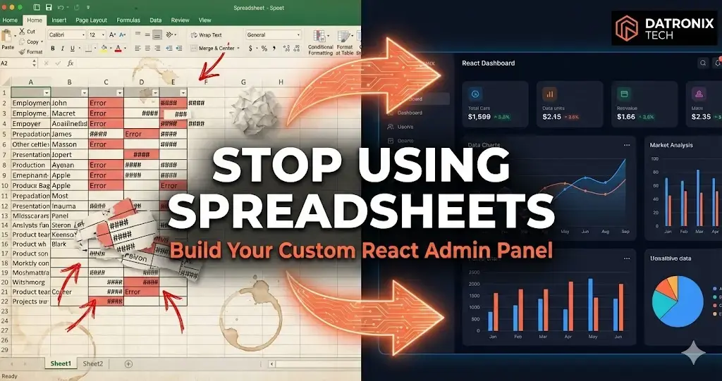 Stop Using Spreadsheets: Building a Custom React Admin Panel for Your Operations Team